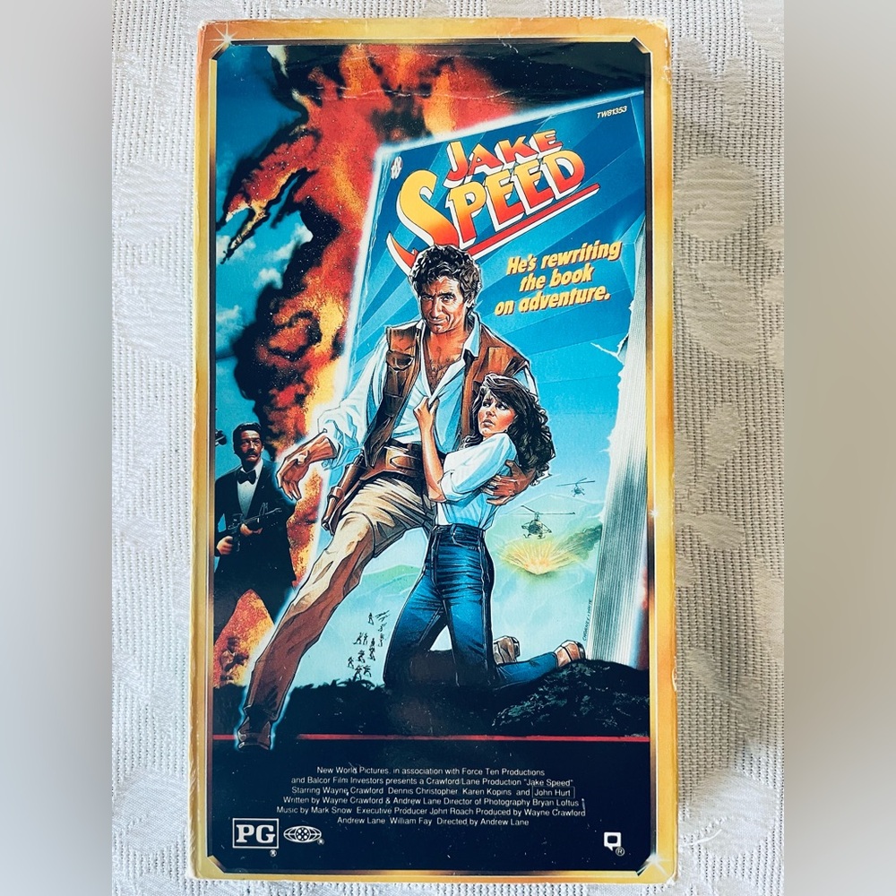 VHS movie Jake Speed Donna Pescow Action comedy